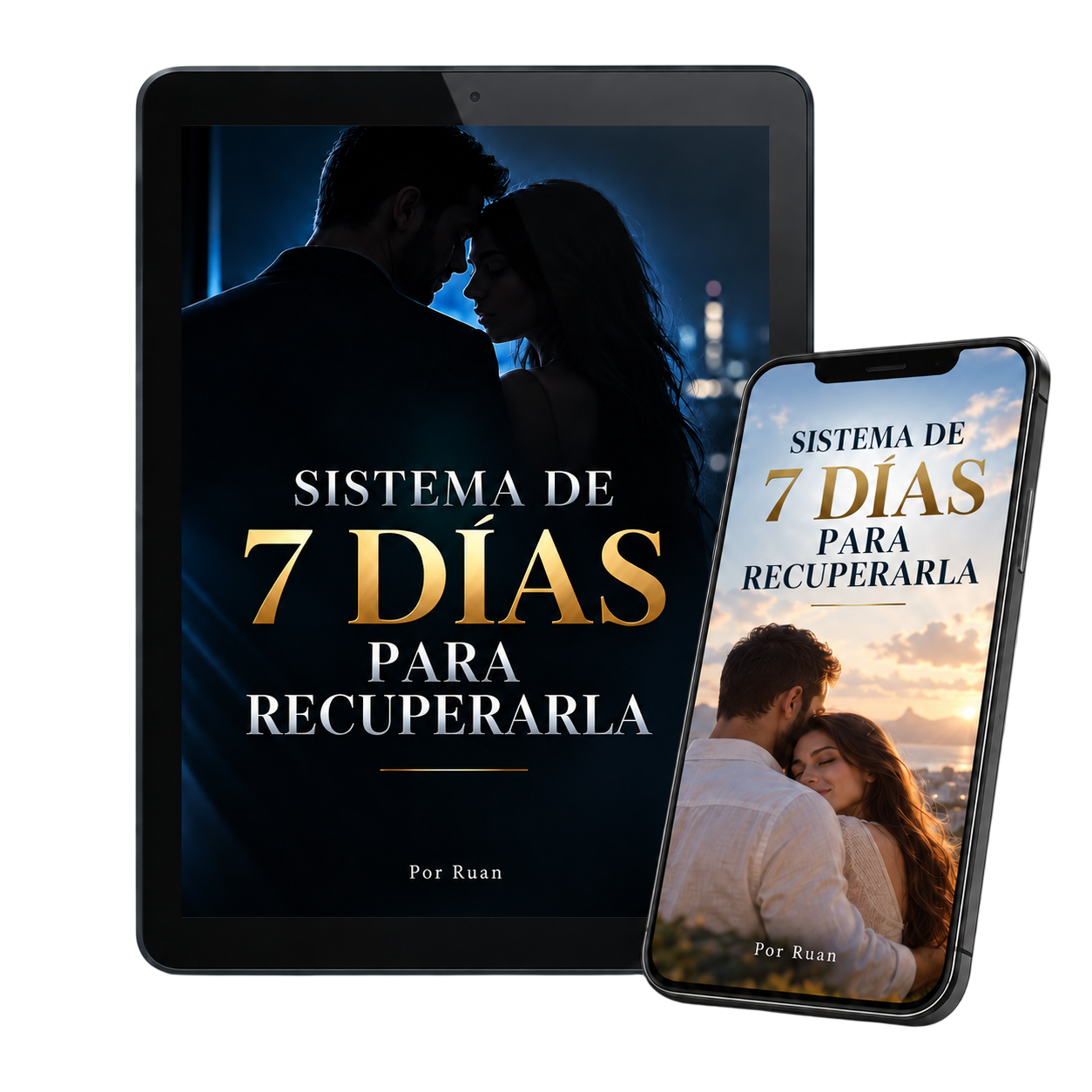 Mockup del producto Sistema de 7 Días Para Recuperarla en tablet y celular